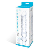 Gläs 12" Double Ended Glass Dildo with Anal Beads