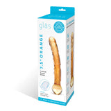 Gläs 7.5" Orange Tickler Glass Dildo