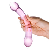 Gläs 7.25" Double Trouble Purple Dildo