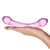 Gläs 7.25" Double Trouble Purple Dildo