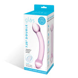 Gläs 7.25" Double Trouble Purple Dildo