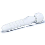 Gläs 8" Joystick Clear Glass Dildo