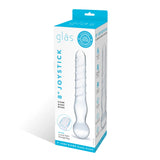 Gläs 8" Joystick Clear Glass Dildo