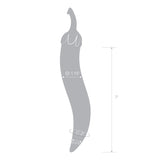 Gläs 8.25" Glass Naturals Chili Pepper Dildo