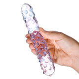 Gläs Purple Rose Nubby Dildo