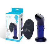 Gläs 4” Rechargeable Remote Controlled Vibrating Dotted P-Spot Plug