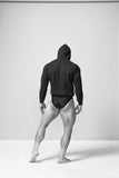 GYMNASIUM THE BODY WORK HOODED SWEATSHIRT NAVY BLUE