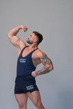 GYMNASIUM THE BODY WORK STRINGER TANK NAVY BLUE