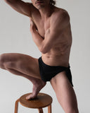 GYMNASIUM THE TIE SIDE SWIM BRIEF BLACK