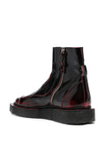 ENZO DRIVER BOOT RED BRUSH OFF BY Henrik Vibskov AW23