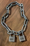 SIR / BOY PADLOCKS (reversible) by Peachy Kings
