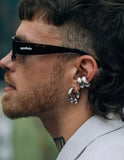 KISKA LAB PRINCE ALBERT PLATINUM EARRING