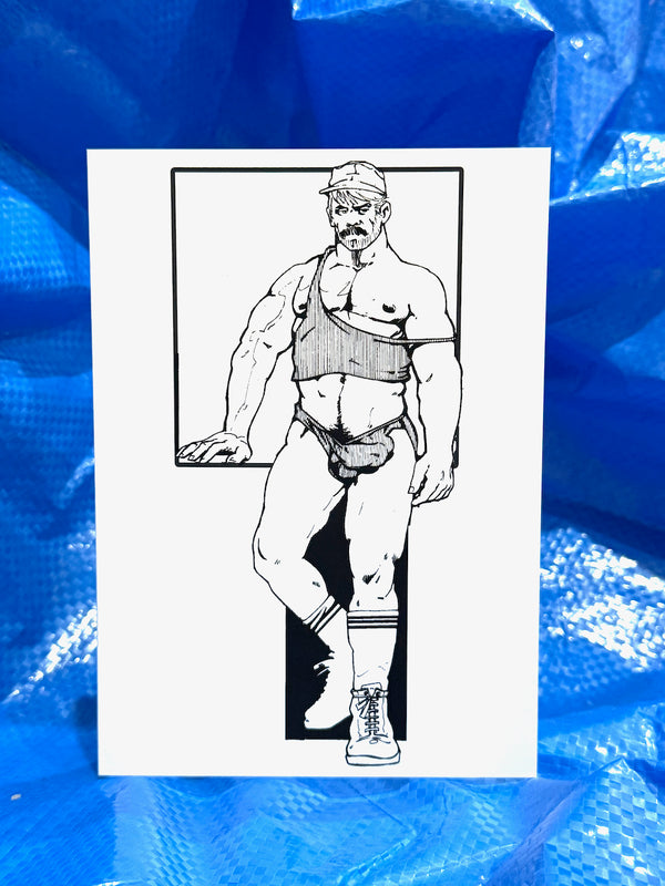 Bill Ward Drum Greeting Card: Pose