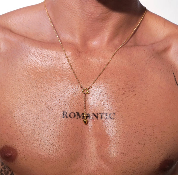 KISKA LAB MINI PLUG GOLD NECKLACE