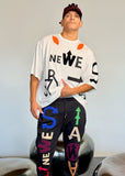 Walter Van Beirendonck WE ARE TEE OVERSIZED WHITE