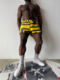 Walter Van Beirendonck Sports Shorts Yellow/ Black SS24