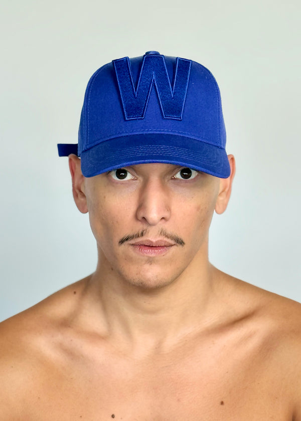 W CAP by Walter van Beirendonck in Blue