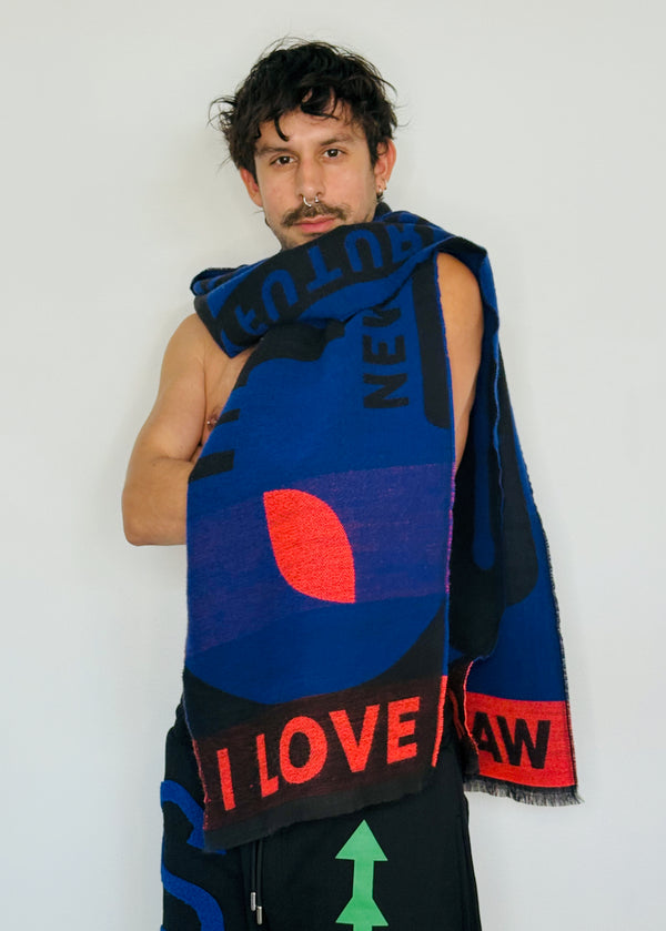 Walter Van Beirendonck New Scarf Single Black