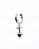 KISKA LAB MINI PLUG HOOP PLATINUM EARRING