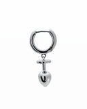 KISKA LAB MINI PLUG HOOP PLATINUM EARRING