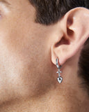 KISKA LAB MINI PLUG HOOP PLATINUM EARRING