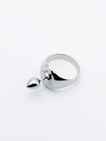 KISKA LABS MINI PLUG SIGNET PLATINUM RING