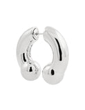 KISKA LAB PRINCE ALBERT PLATINUM EARRING