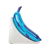 KIDROBOT X ANDY WARHOL RESIN BANANA BOOKENDS BLUE