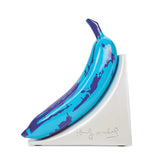 KIDROBOT X ANDY WARHOL RESIN BANANA BOOKENDS BLUE