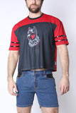 CELLBLOCK 13 Kennel Club DARK PUP Crop Top - Red