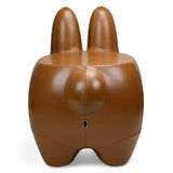 KIDROBOT ART GIANT LEATHER SMORKIN' LABBIT STOOL BY FRANK KOZIK - BROWN EDITION