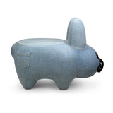 Kidrobot Art Giant Denim Happy Stache' Labbit Stool