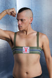 WALTER VAN BEIRENDONCK Jock Elastic Harness Green SS23