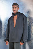 CUT OUT HOODIE BY RANDOM IDENTITIES