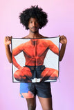JW ANDERSON CROUCHING STUD SILK SCARF