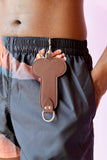 JW ANDERSON PUNK PENIS KEYRING BROWN