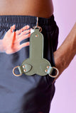 JW ANDERSON PUNK PENIS KEYRING DARK OLIVE