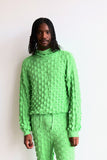 Henrik Vibskov SPIKE HOODIE GREEN