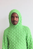 Henrik Vibskov SPIKE HOODIE GREEN