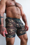 Alfons Dovana Camo Biker Shorts