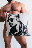 Leather Hunk Pillow by Michael DiMartino