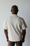 K.INGSLEY Off-White M.B.H Mock Neck Tee