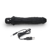 Powercocks 8" Girthy Realistic Vibrator Black