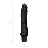 Powercocks 8" Girthy Realistic Vibrator Black