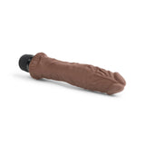 Powercocks 8" Girthy Realistic Vibrator Dark Brown