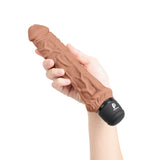 Powercocks 8" Girthy Realistic Vibrator Mocha