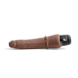 Powercocks 7" Slim Anal Realistic Vibrator Dark Brown