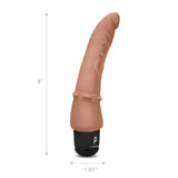 Powercocks 7" Slim Anal Realistic Vibrator Mocha