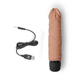 Powercocks 6.5” Realistic Vibrator Mocha