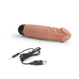 Powercocks 6.5” Realistic Vibrator Mocha